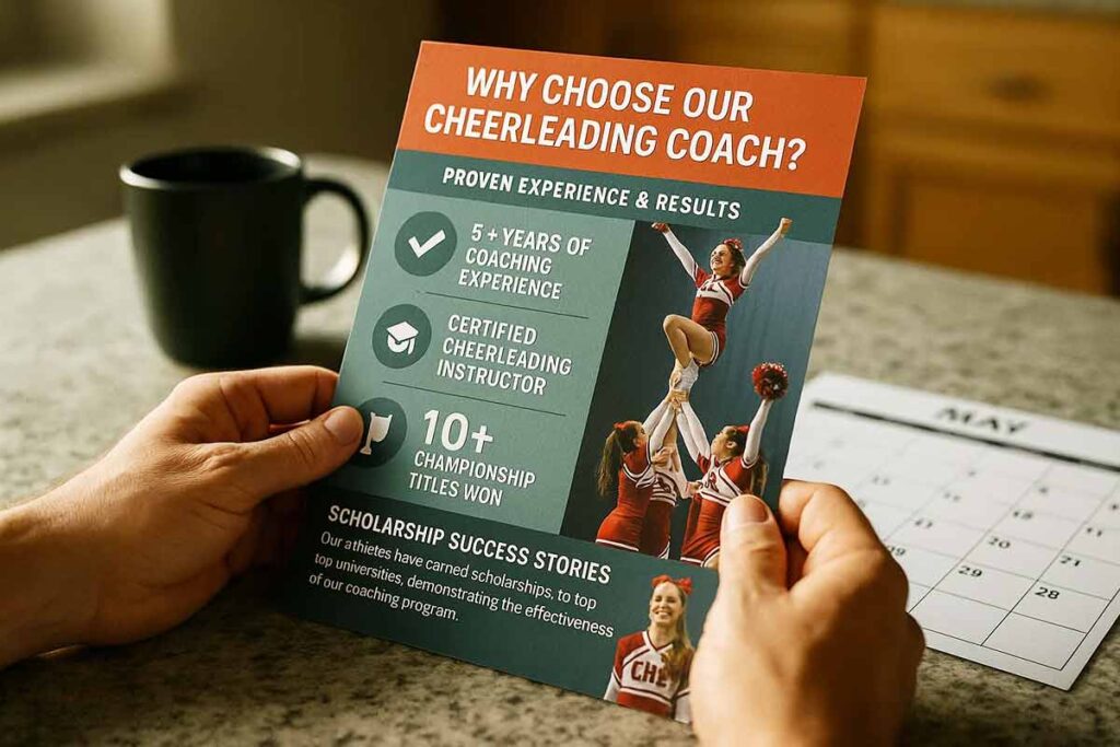 Cheerleading Objection Flyers Benefits Infographic