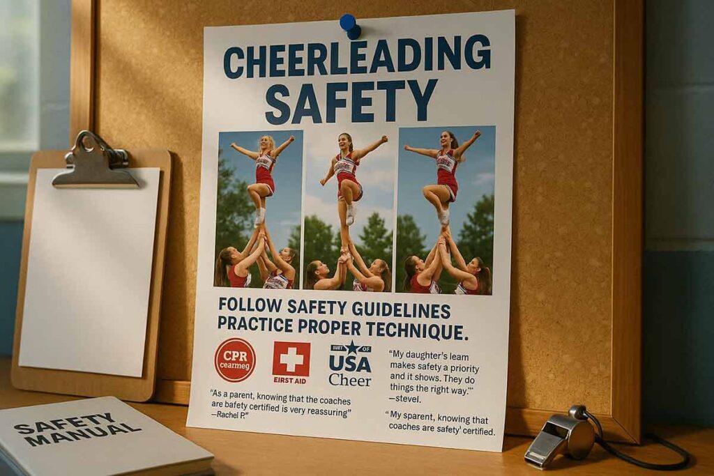 Cheerleading Objection Flyers Credentials Display