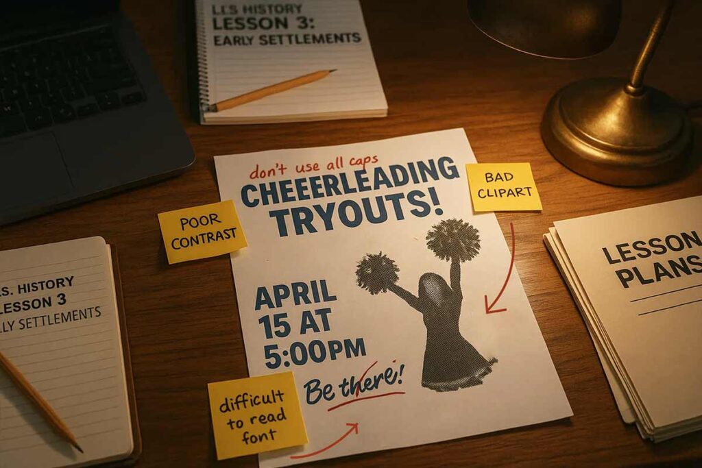 Cheerleading Relationship Flyers Common Mistakes Example