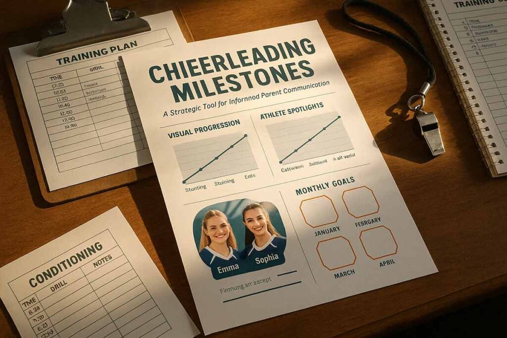 Cheerleading Relationship Milestones Flyers