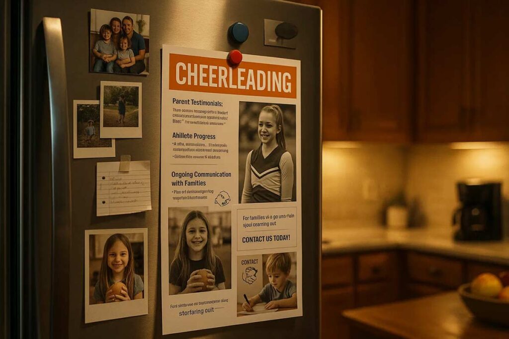 Cheerleading Relationship Ongoing Program Flyers