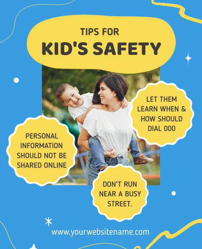 Child Safety Awareness Tips Flyer Template