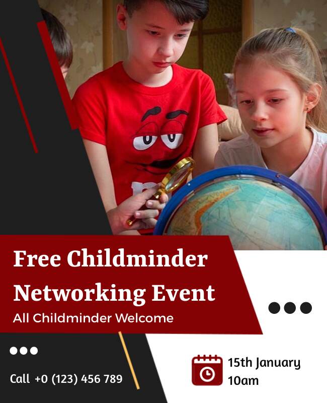 Childminder Networking Event Flyer Template