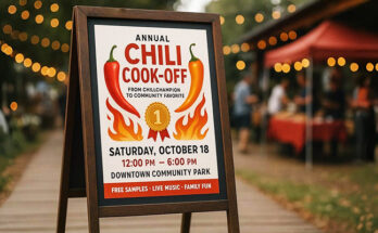 Chili Cook-Off Flyer Design for Service Providers