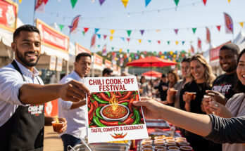 Chili Cook-Off Lead Generation Flyers for Premium Caterers