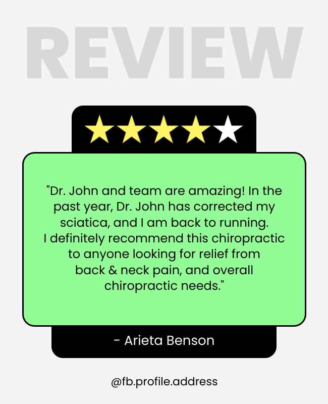 Chiropractic Patient Testimonial Review Flyer Template