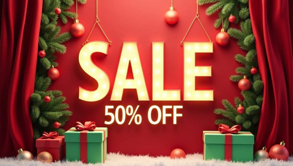 christmas 50% off