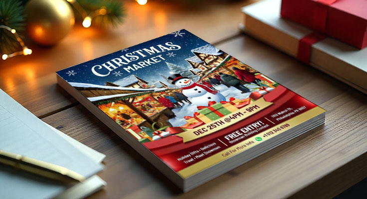 Christmas Flyer Design for Service Marketing Agencies