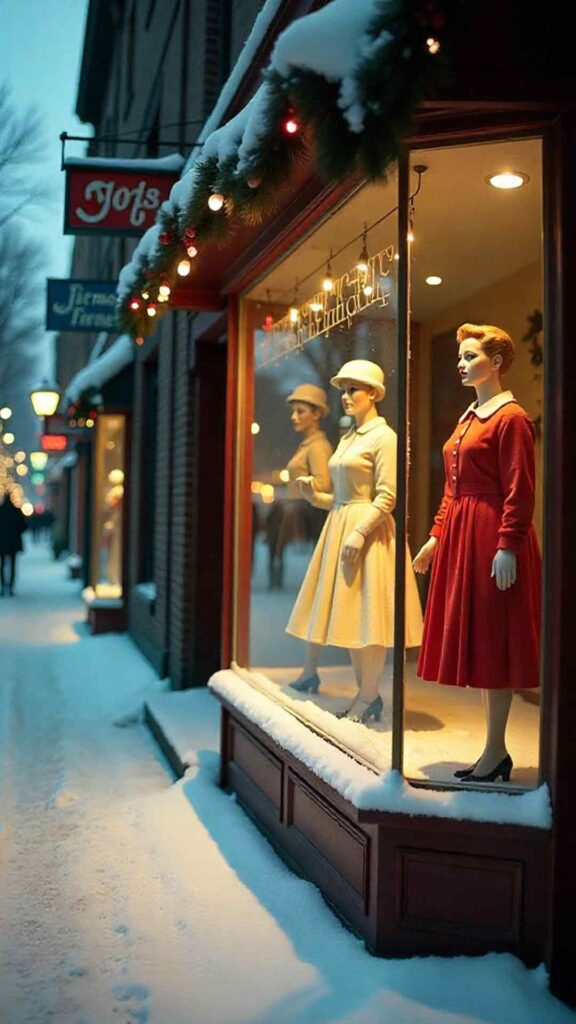 Christmas Window Display From 1950s Street