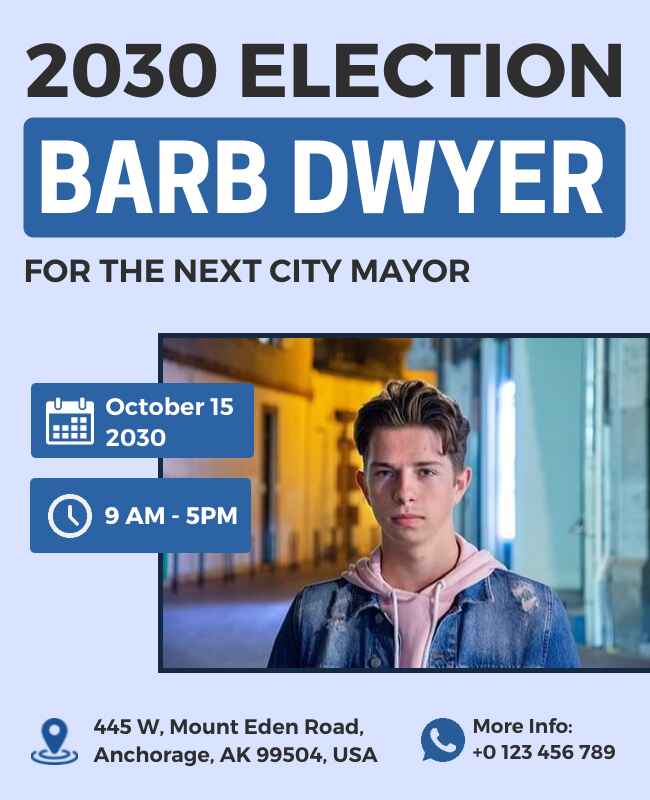 City Mayor Election Flyer Template