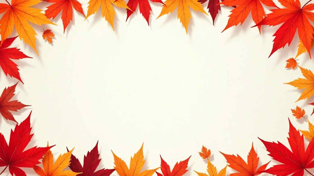 Classic Autumn Leaf Border