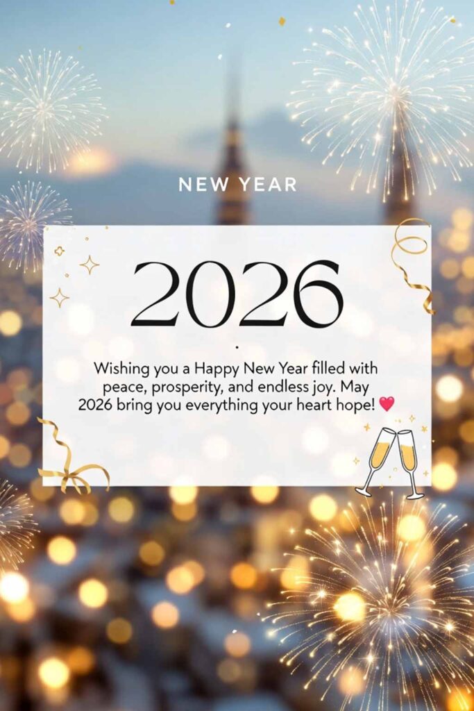 Classic New Year Blessings Image