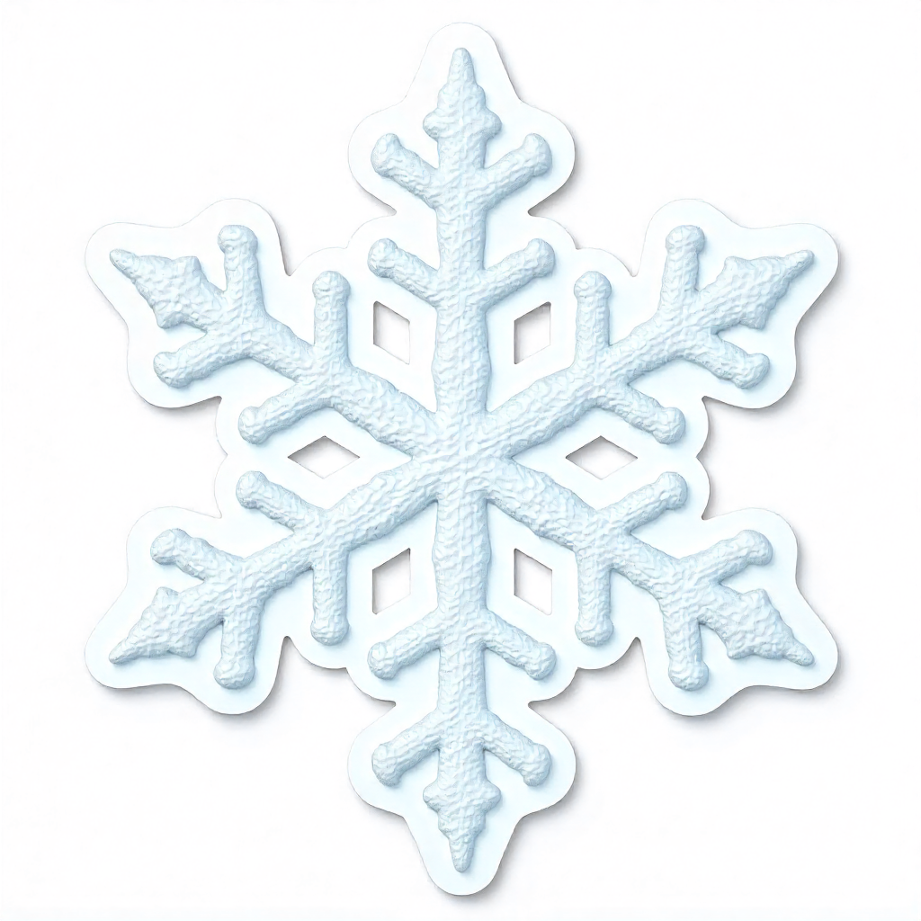 Classic Snowflake Sticker