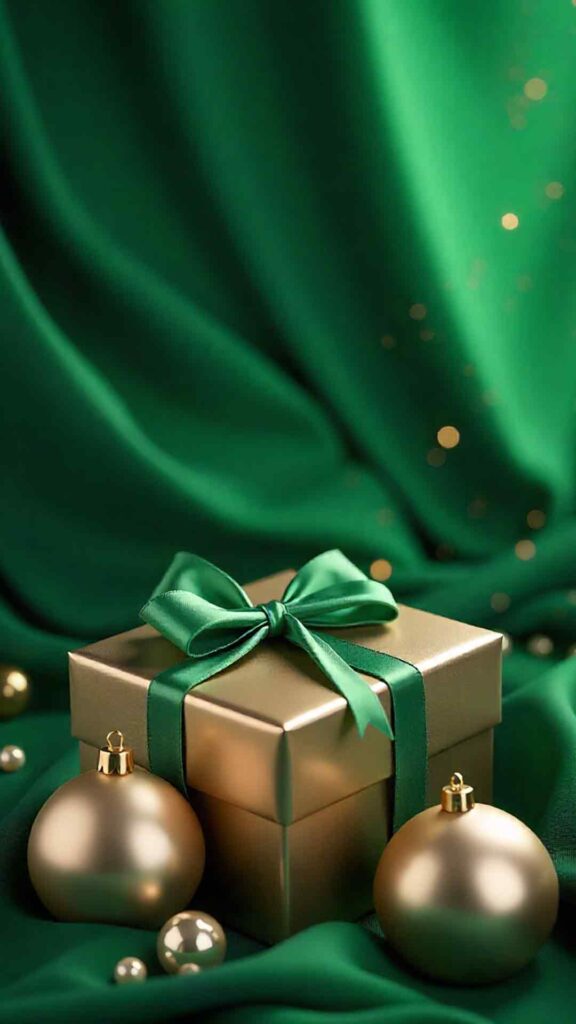 Classy Green And Champagne Aesthetic Wallpaper