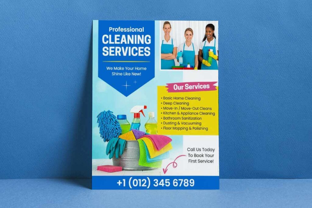 Home Cleaning Services Flyer Template