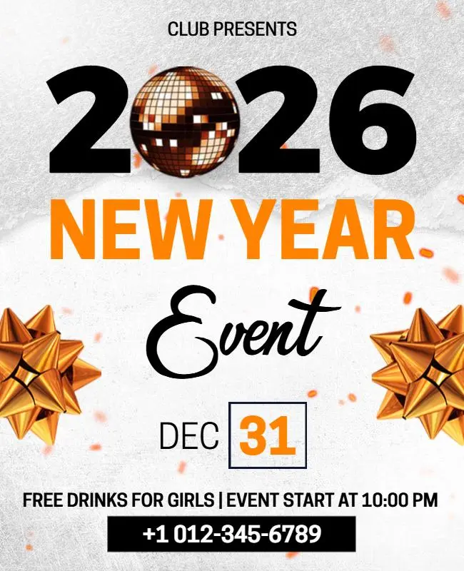 club new year 2026 celebration event