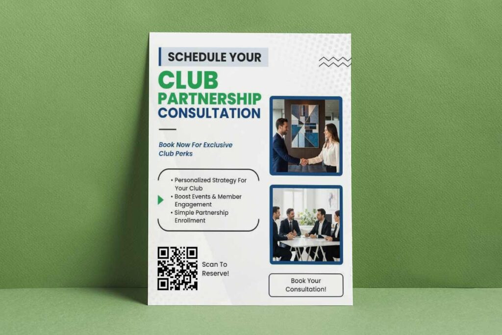 Club Partnership Consultation Flyer Template