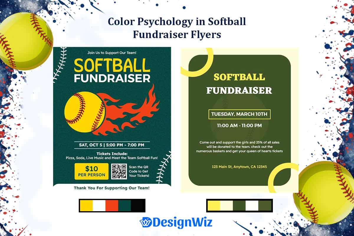 Color Psychology in Softball Fundraiser Flyers