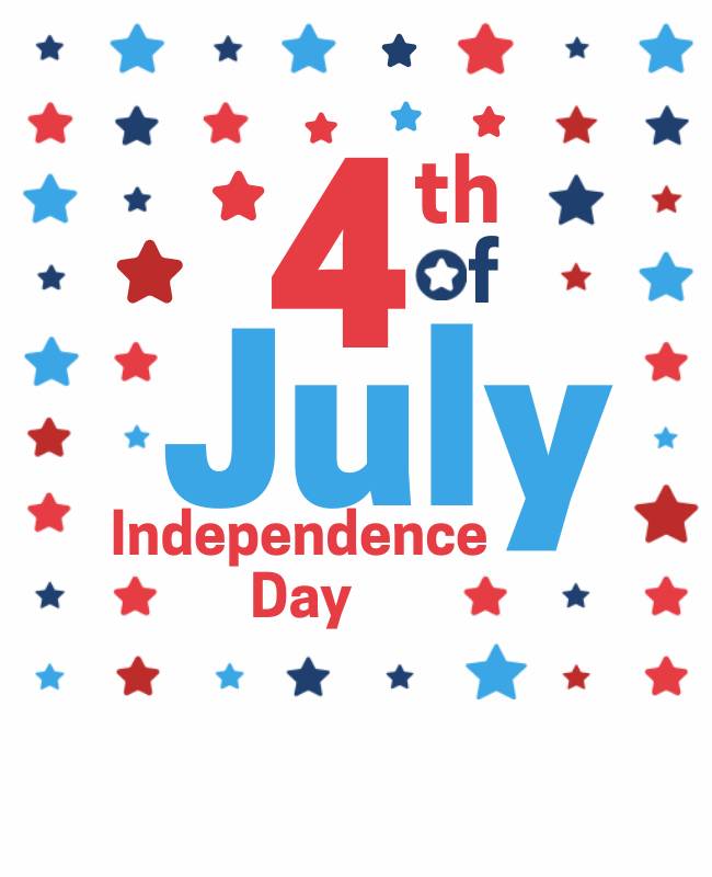 Colorful Star Icons And Symbols For The 4th Of July