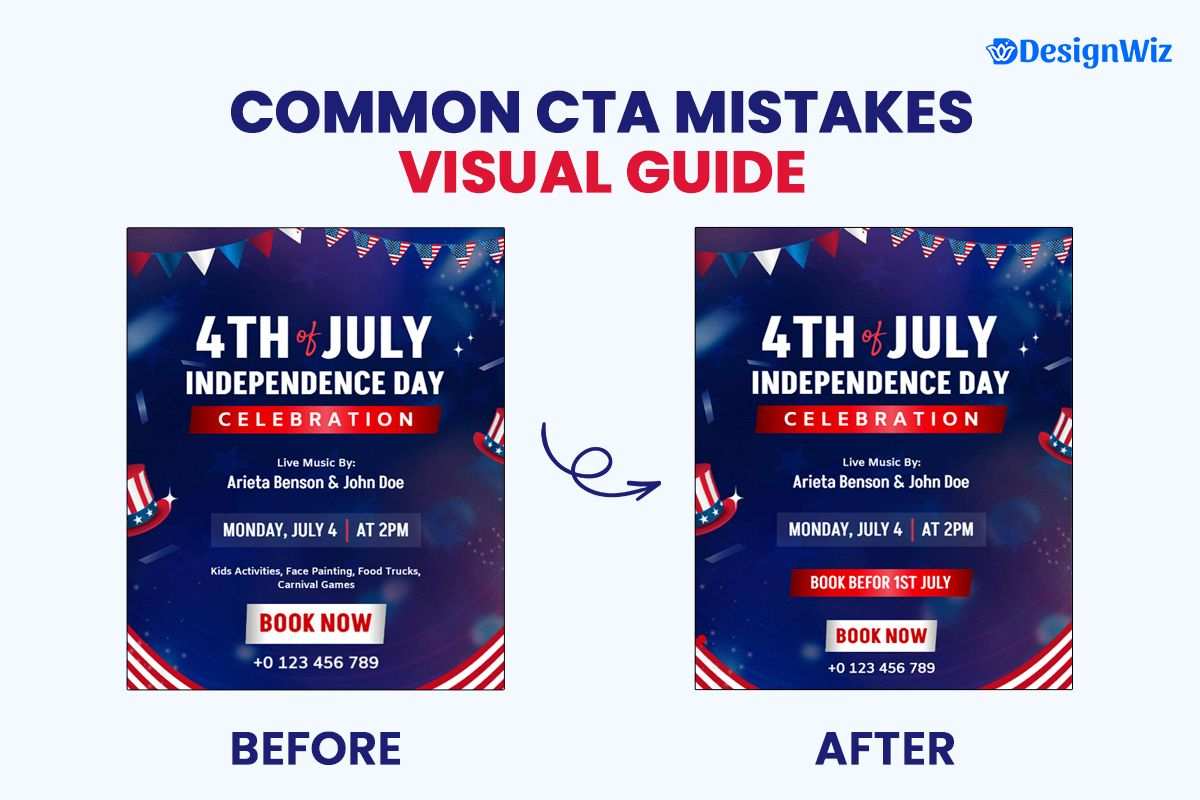 Common Call to Action Mistakes in 4th of July Flyer