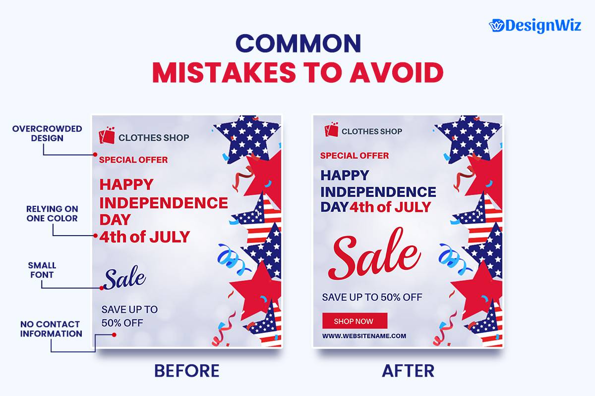 Common Mistakes To Avoid When Designing 4th Of July Flyers