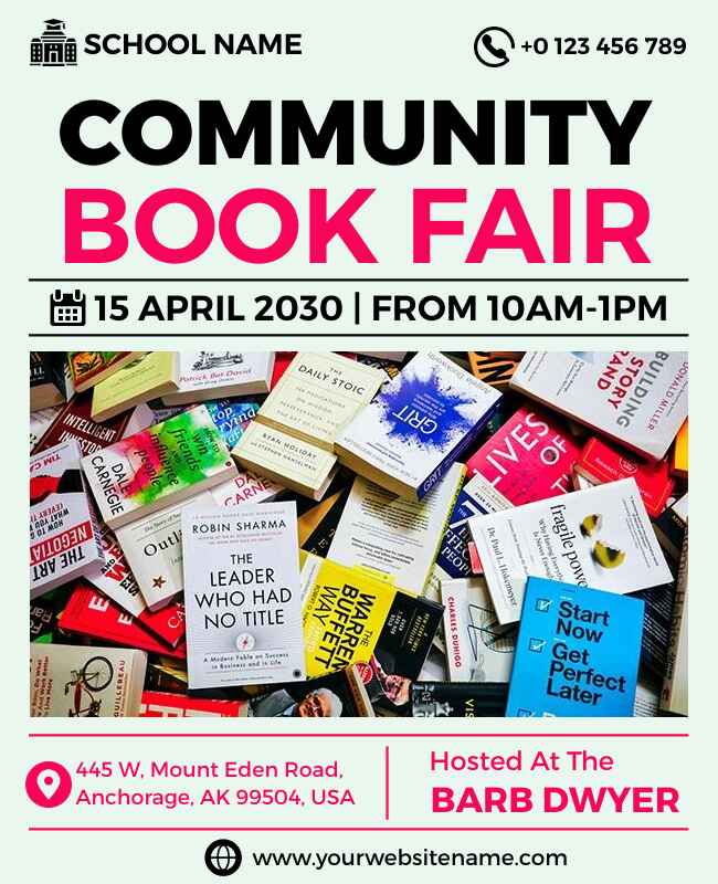 Community Book Fair Flyer Template