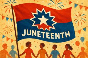 Community Celebration Juneteenth Flag Picture