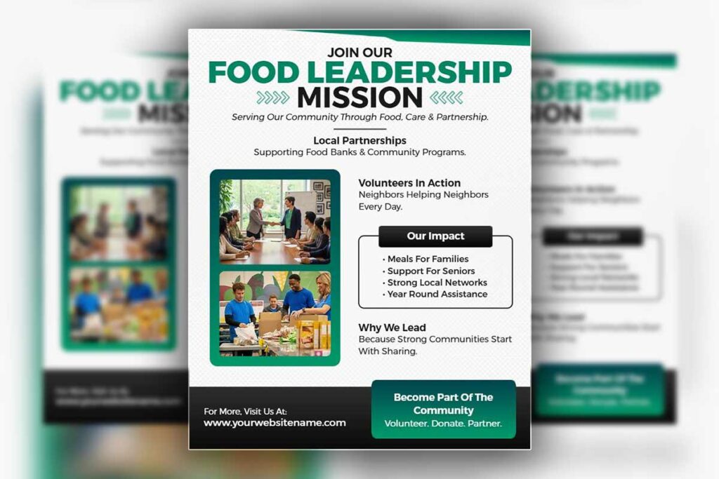 Local Community Food Partnerships Flyer Template