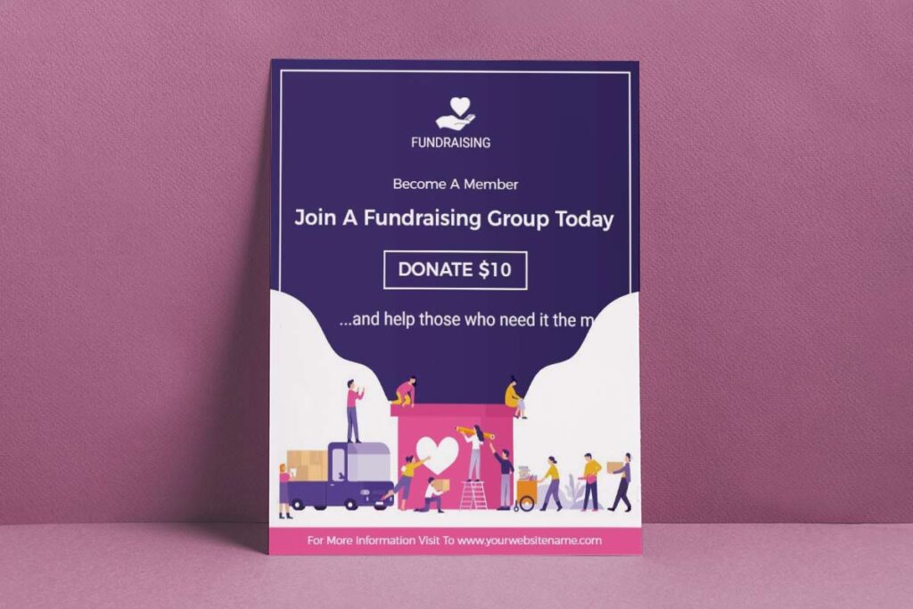 Community Fundraising Donation Drive Flyer Template