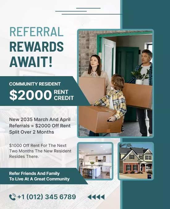 Community Resident Referral Rewards Promoting Incentives for Referrals