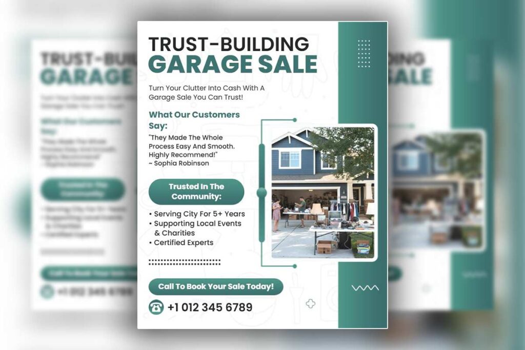 Community Trust-Building Garage Sale Flyer Template