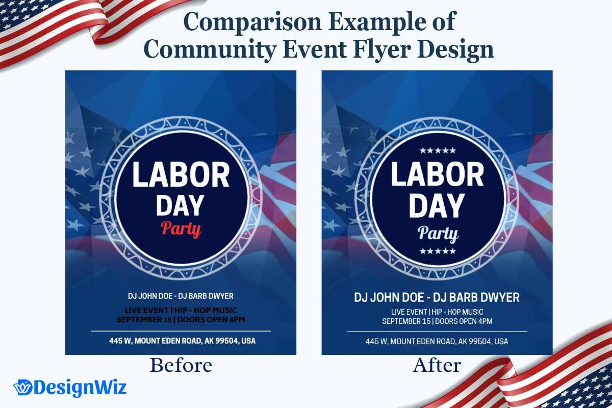 Comparison Examples of Community Event Flyer
