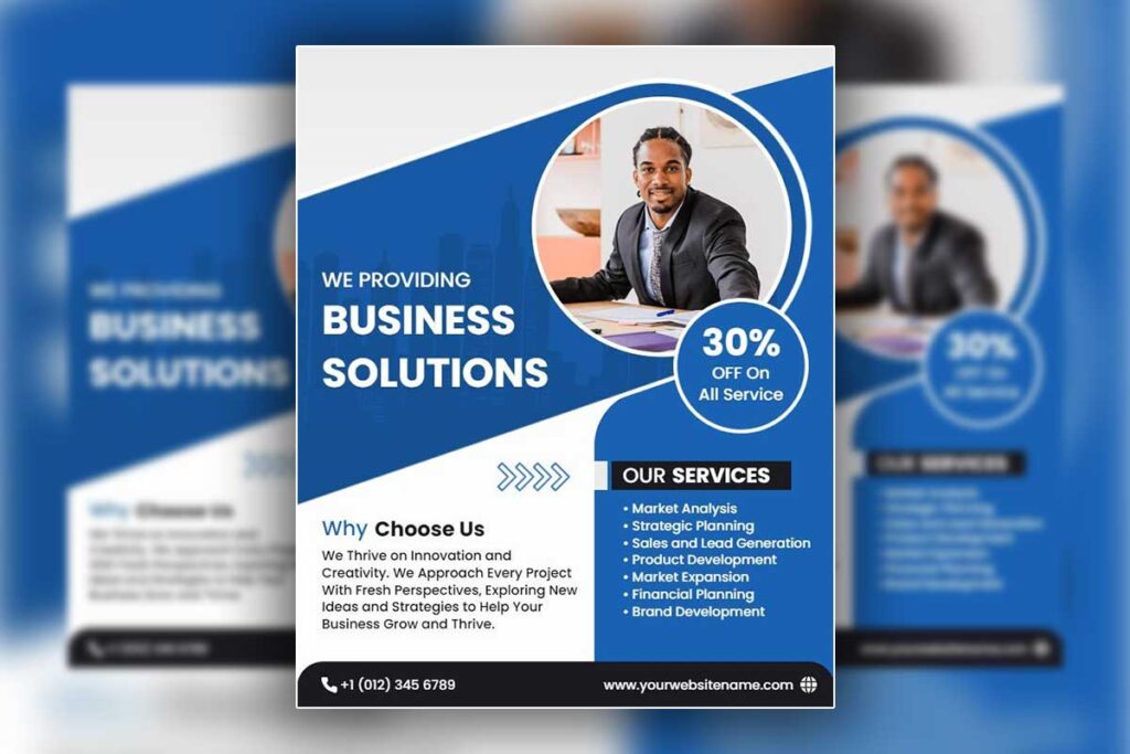 Comprehensive Business Solutions Services Flyer Template