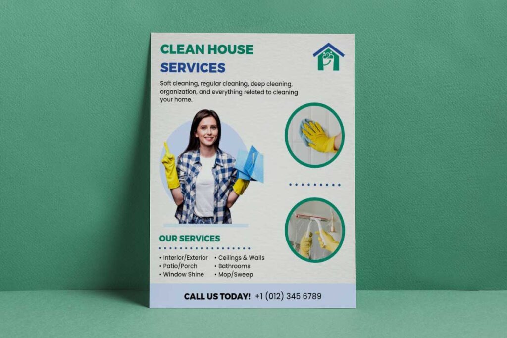 Comprehensive Home Cleaning Services Flyer Template