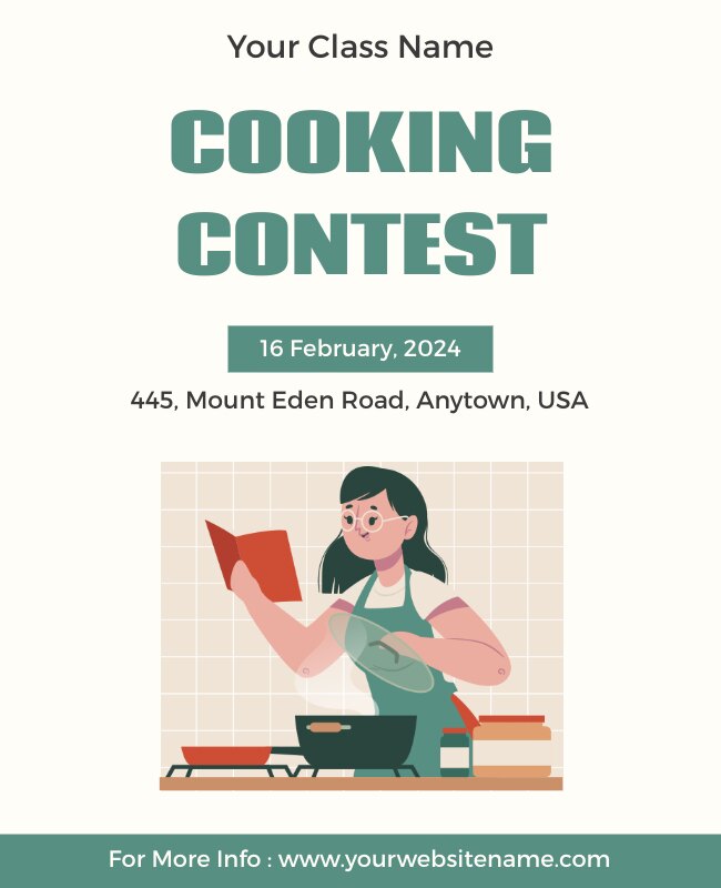 Cooking Contest Flyer Template