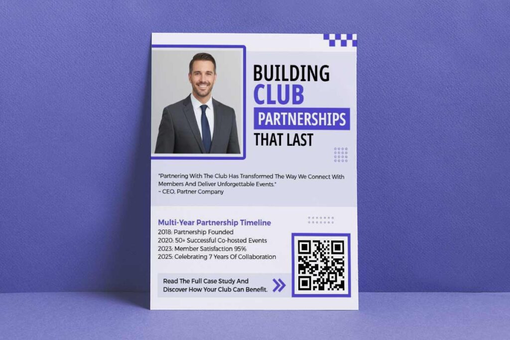 Corporate Club Partnership Event Flyer Template