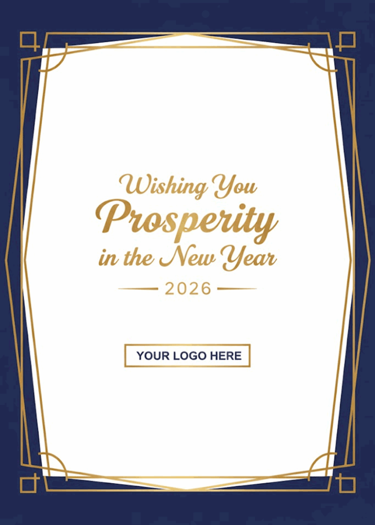 Corporate New Year 2026 Greeting Card