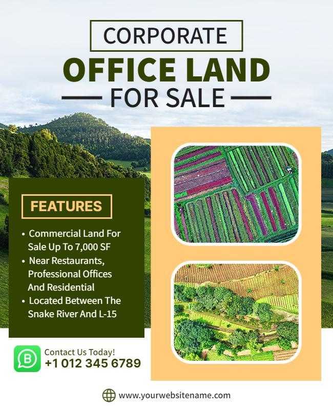Corporate Office Land for Sale Flyer