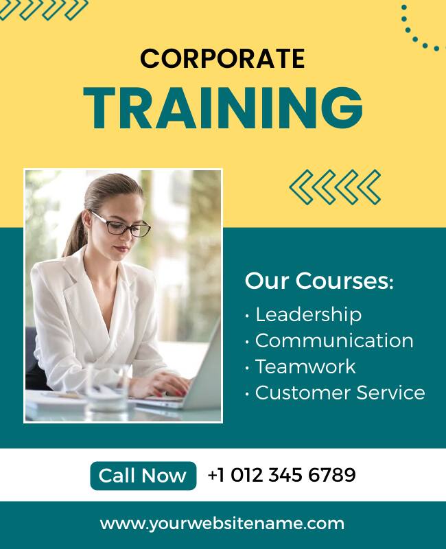 Corporate Training Flyer Template