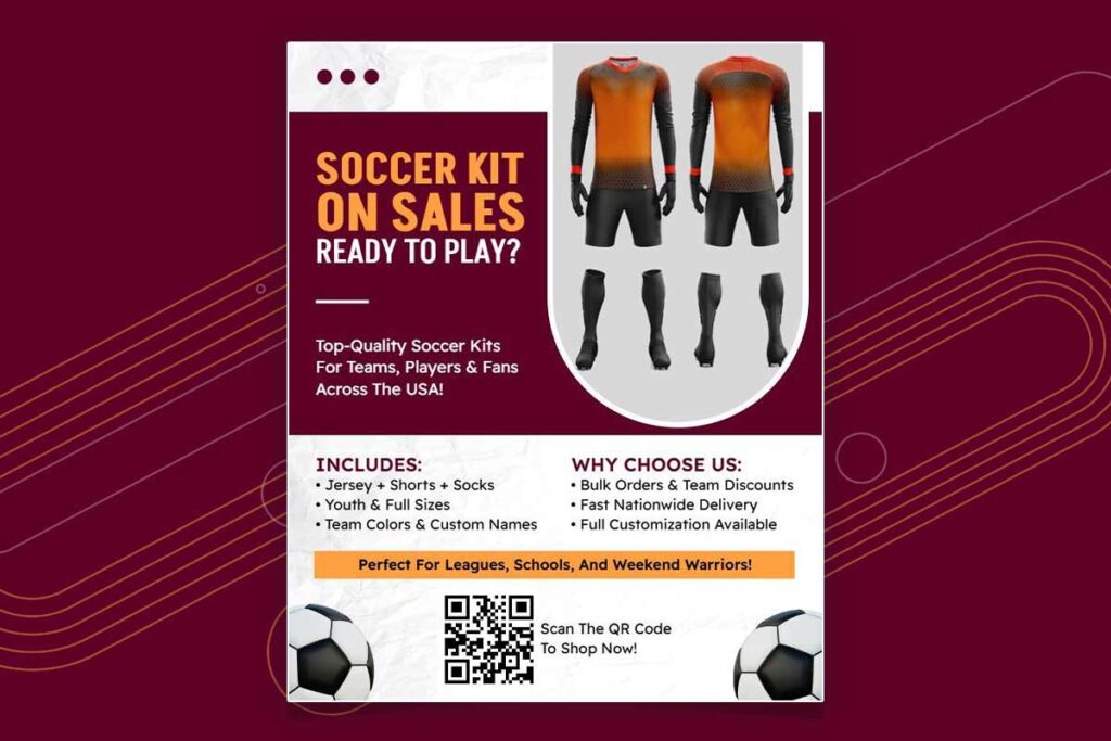 Custom Soccer Kit Sales Flyer Template