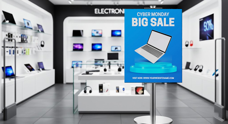 Cyber Monday Sale Flyers to Reactivate Dormant Clients