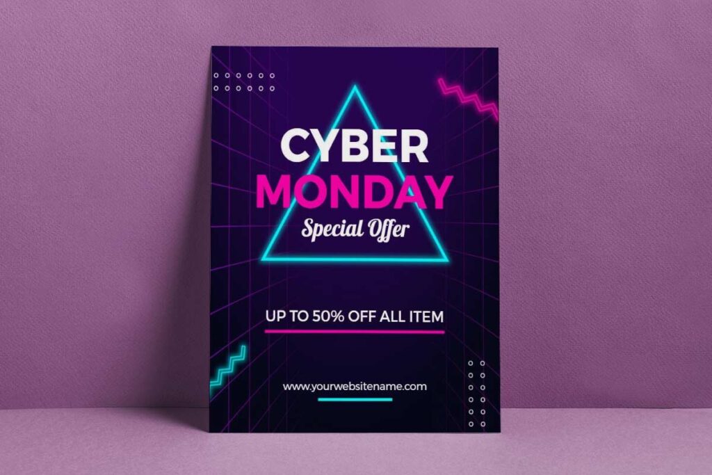 Cyber Monday Special Offer Sale Flyer Template