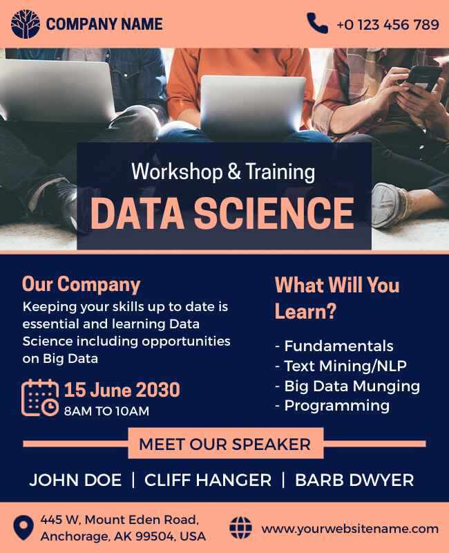 Data Science Workshop Training Flyer Template