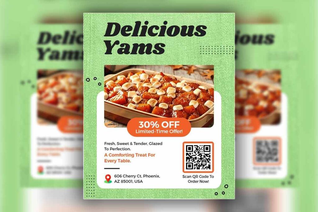 Delicious Yams Special Offer Flyer Template