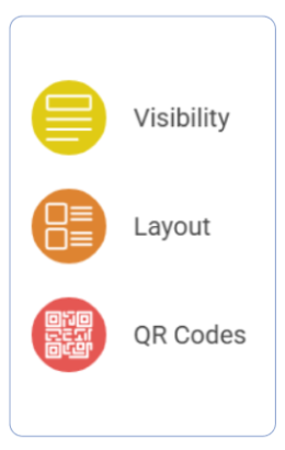 Infographics describing design considerations for placing contact details.