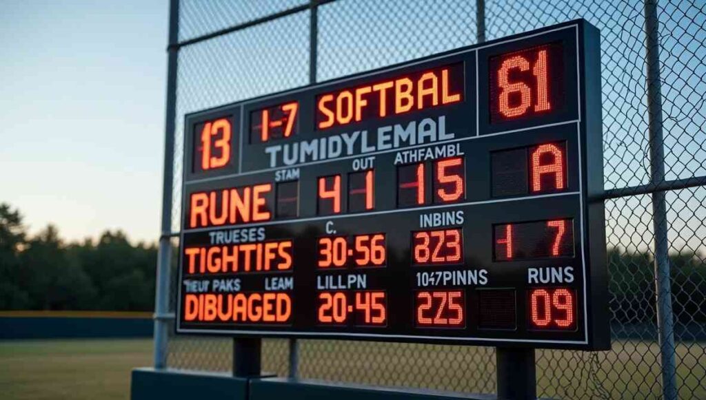 Softball Scoreboard Images