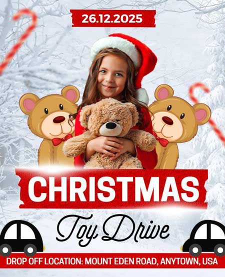 Digital Christmas Toy Drive Flyer