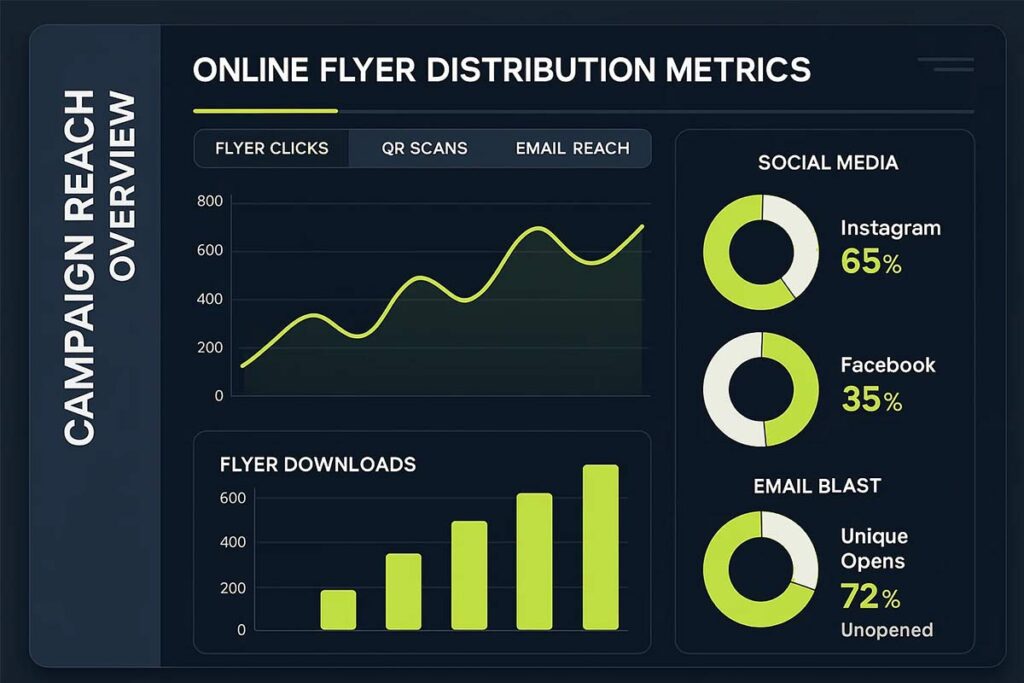 Digital Softball Flyer Distribution Dashboard