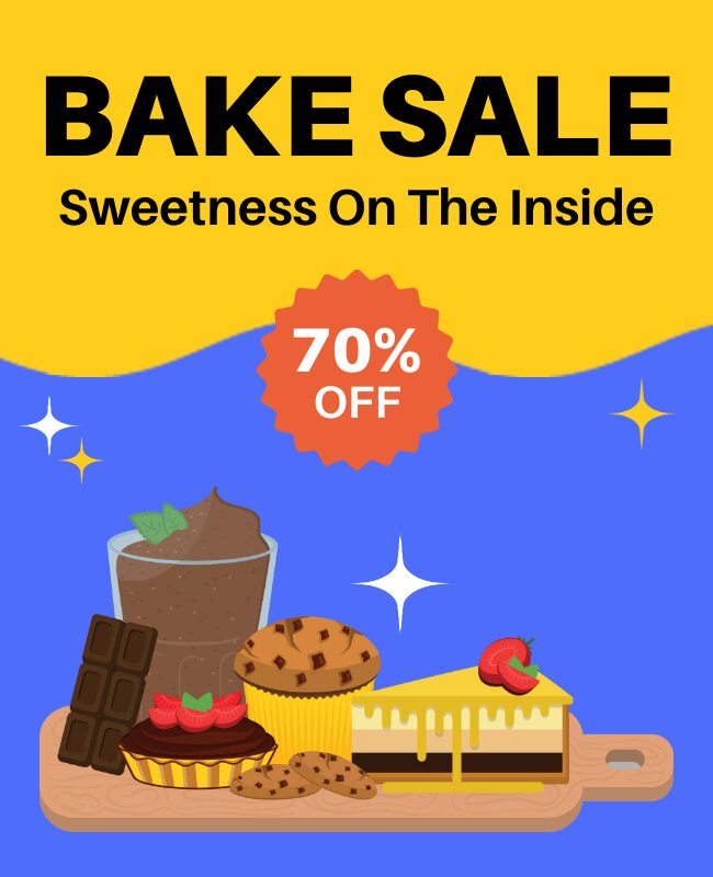 Discount Bake Sale Flyer Template