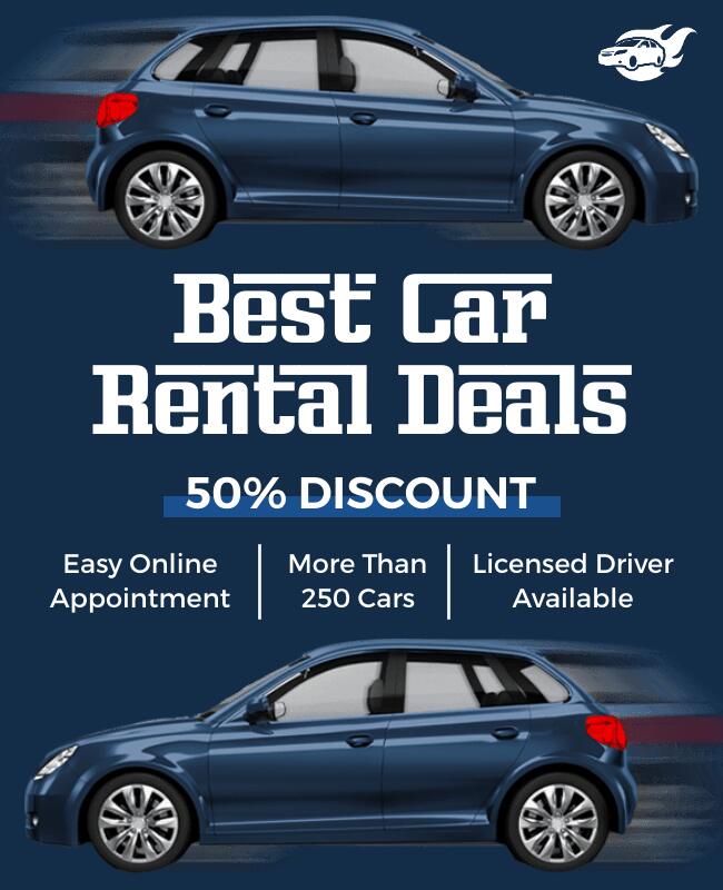 Discount Car Rental Flyer Template